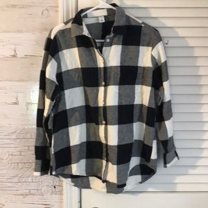 Black Buffalo plaid women’s flannel